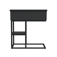 Rupin Black Rect C-side Table