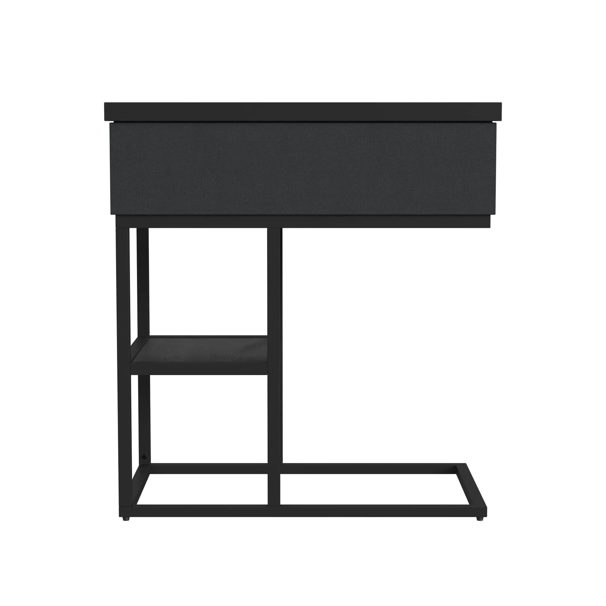 Rupin Black Rect C-side Table