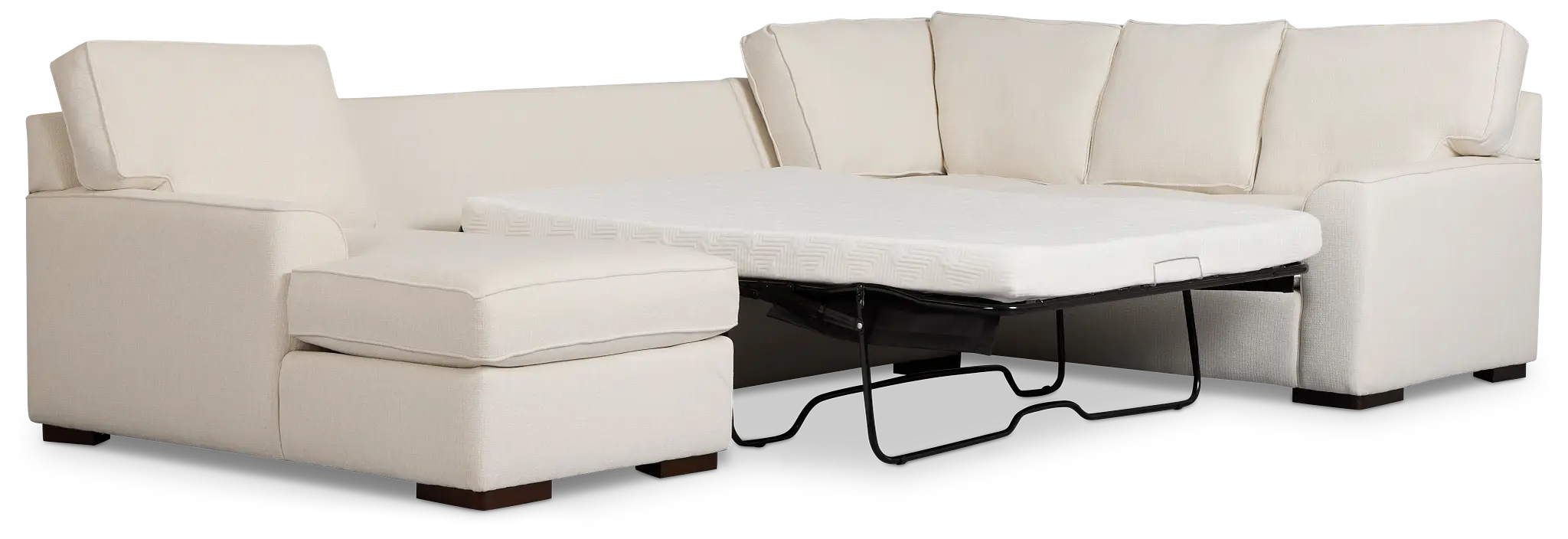 Sinclair Light Beige Fabric Left Chaise Cooling Memory Foam Sleeper Sectional Sinclair Light Beige Fabric Left Chaise Cooling Memory Foam Sleeper Sectional
