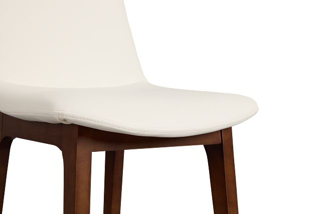 Hamilton White Micro Upholstered Side Chair