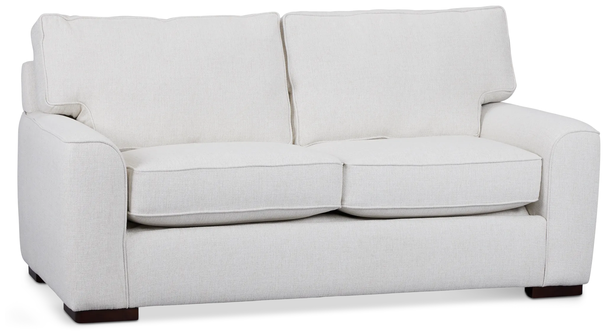 Austin White Fabric Memory Foam Sleeper