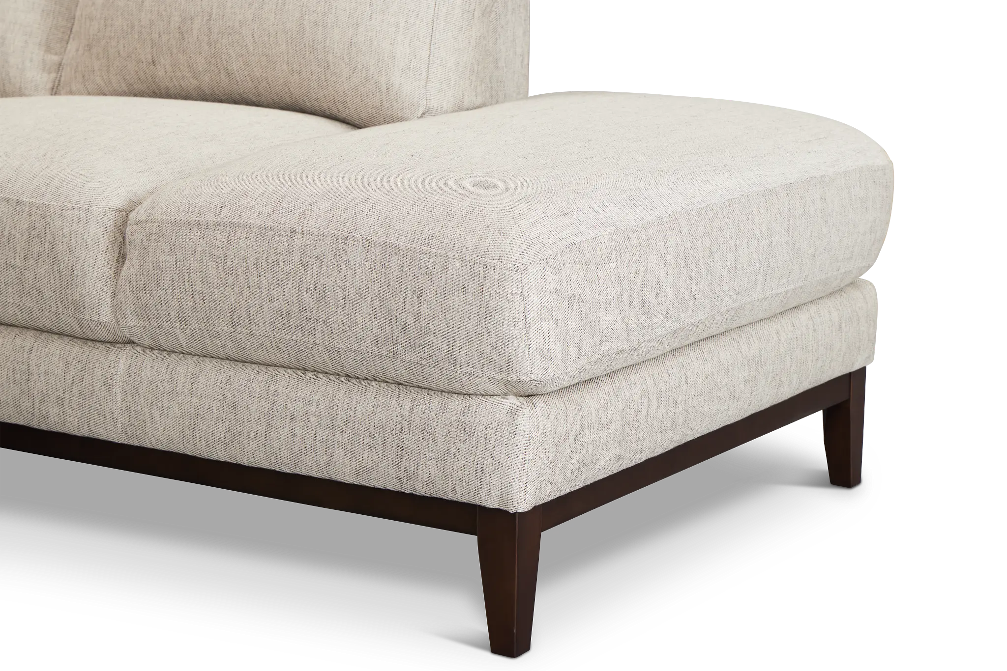 Wesley Gray Fabric Small Right Bumper Sectional Wesley Gray Fabric Small Right Bumper Sectional