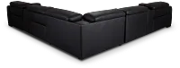 Lombardy Black Micro Large Triple Power Reclining Two-arm Sectional