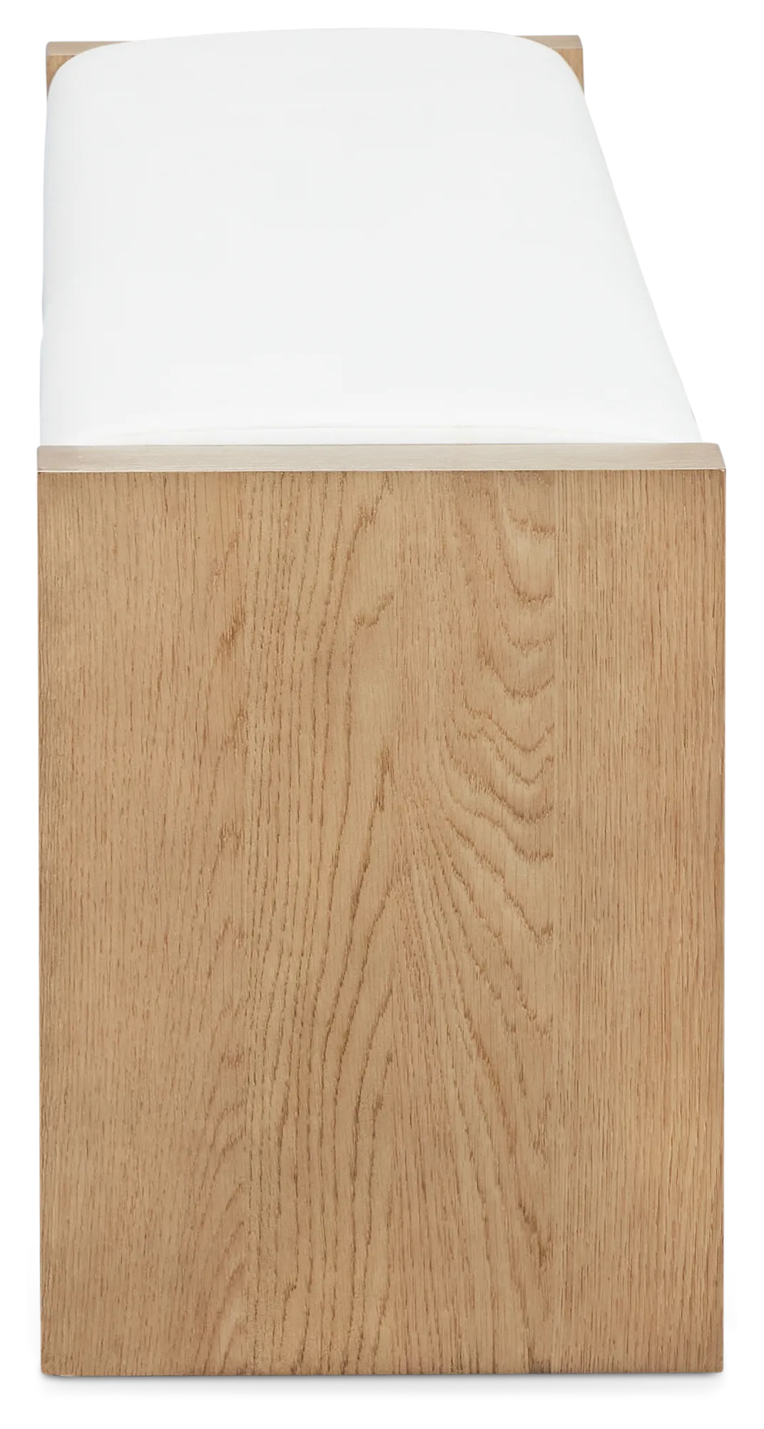 Haven White Uph Plank Dining Bench