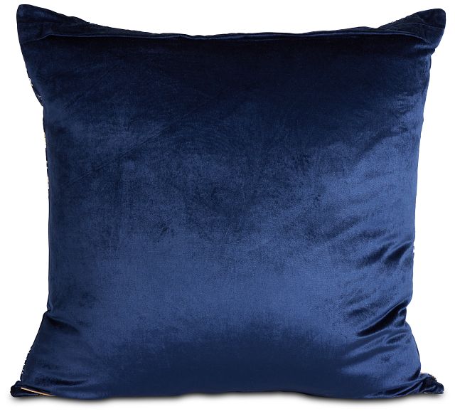 Lola Navy 22" Accent Pillow