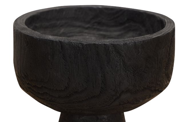 Pauli Black Wood Bowl
