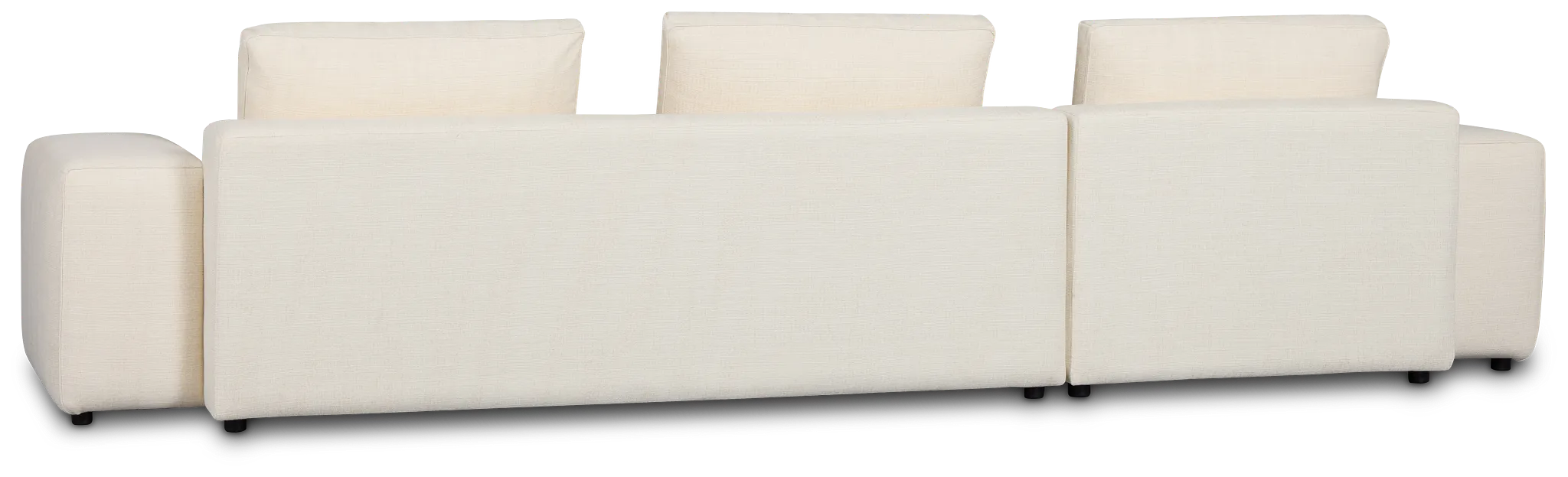 Cleo Light Beige Fabric Left Chaise Sectional