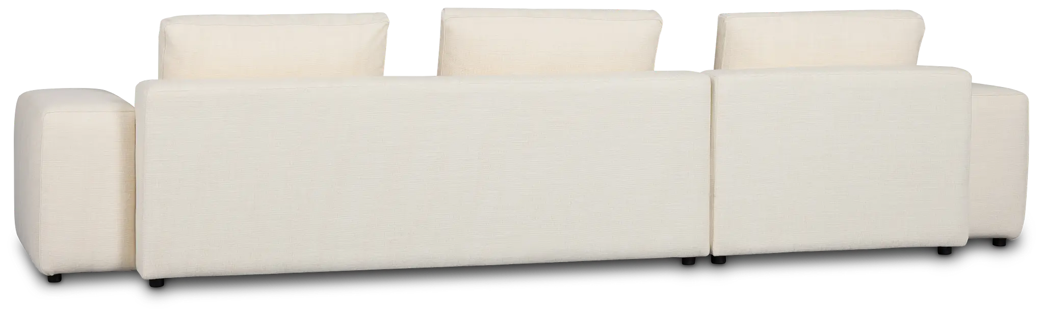 Cleo Light Beige Fabric Left Chaise Sectional Cleo Light Beige Fabric Left Chaise Sectional