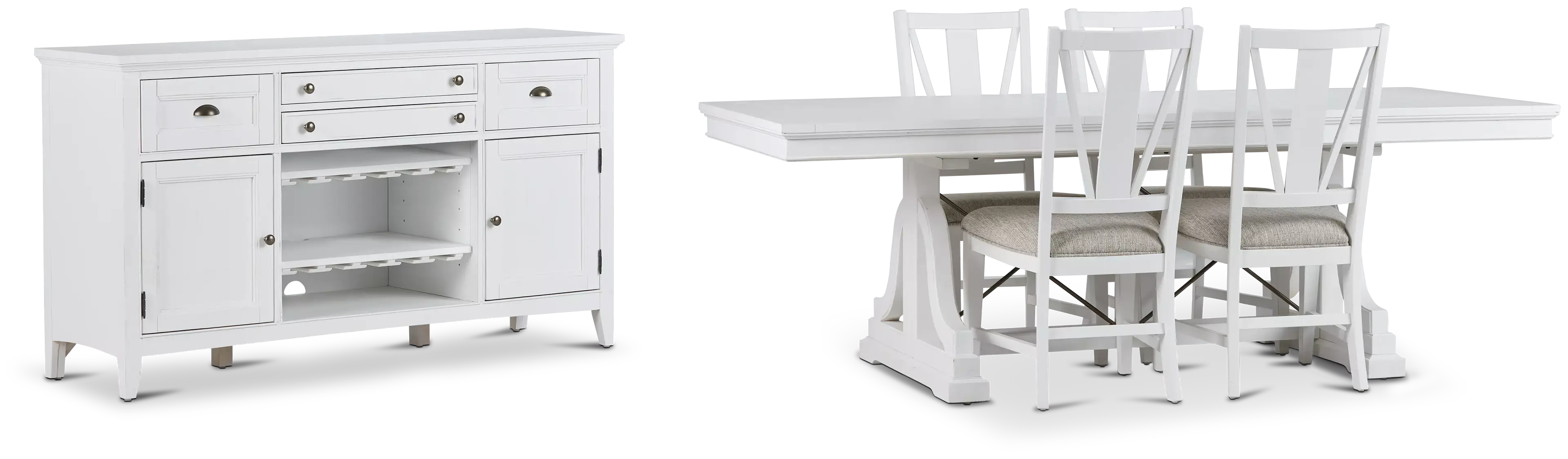 Heron Cove White Trestle Dining Room Heron Cove White Trestle Dining Room