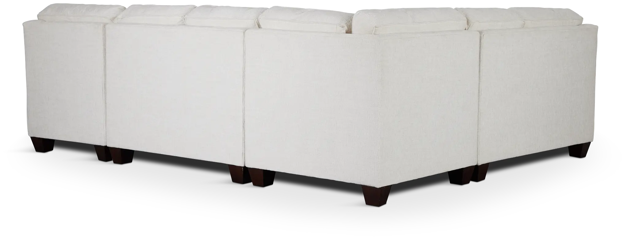 Andie White Fabric Medium Right Chaise Sectional Andie White Fabric Medium Right Chaise Sectional