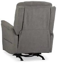 Archie Gray Fabric Power Recliner With Heat And Massage