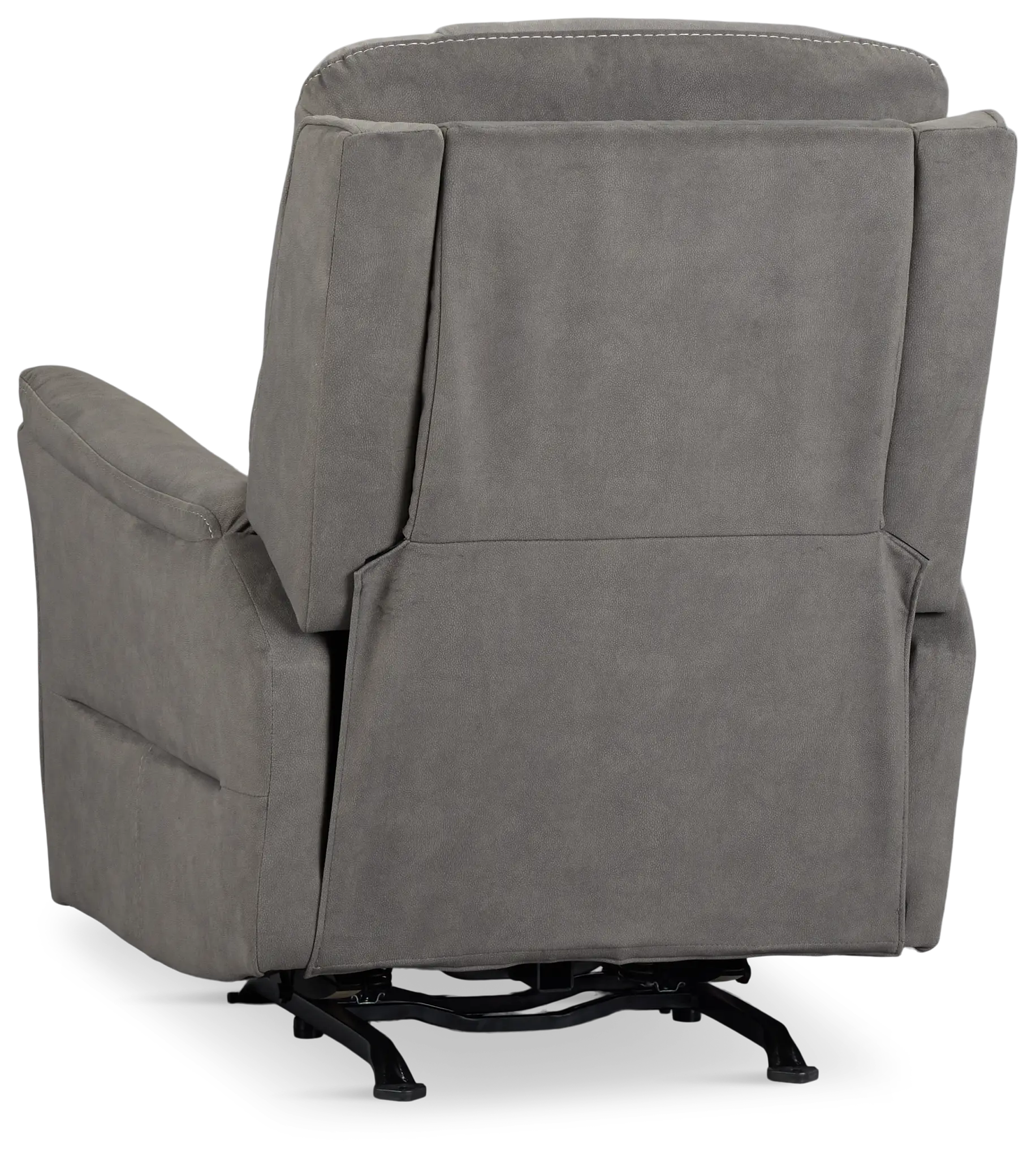 Archie Gray Fabric Power Recliner With Heat And Massage Archie Gray Fabric Power Recliner With Heat And Massage