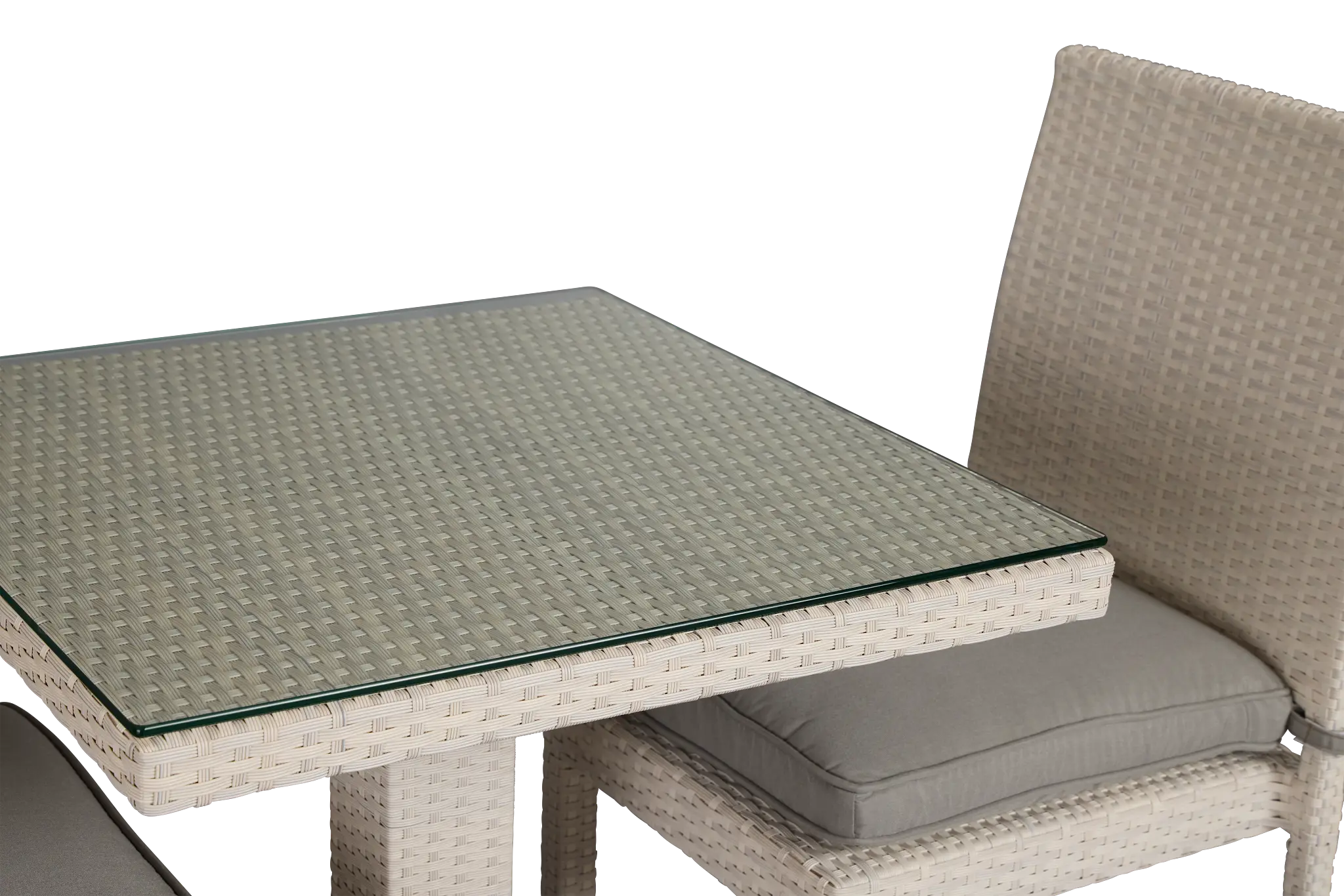 Bahia Gray 27" Square Table & 2 Chairs Bahia Gray 27" Square Table & 2 Chairs