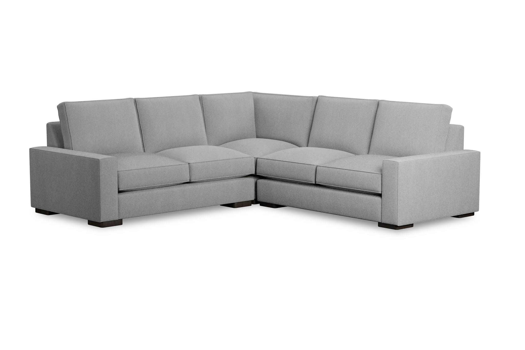 Edgewater Delray Light Gray Small Two-arm Sectional