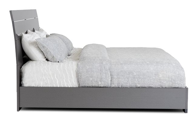 Oslo Gray Platform Bed