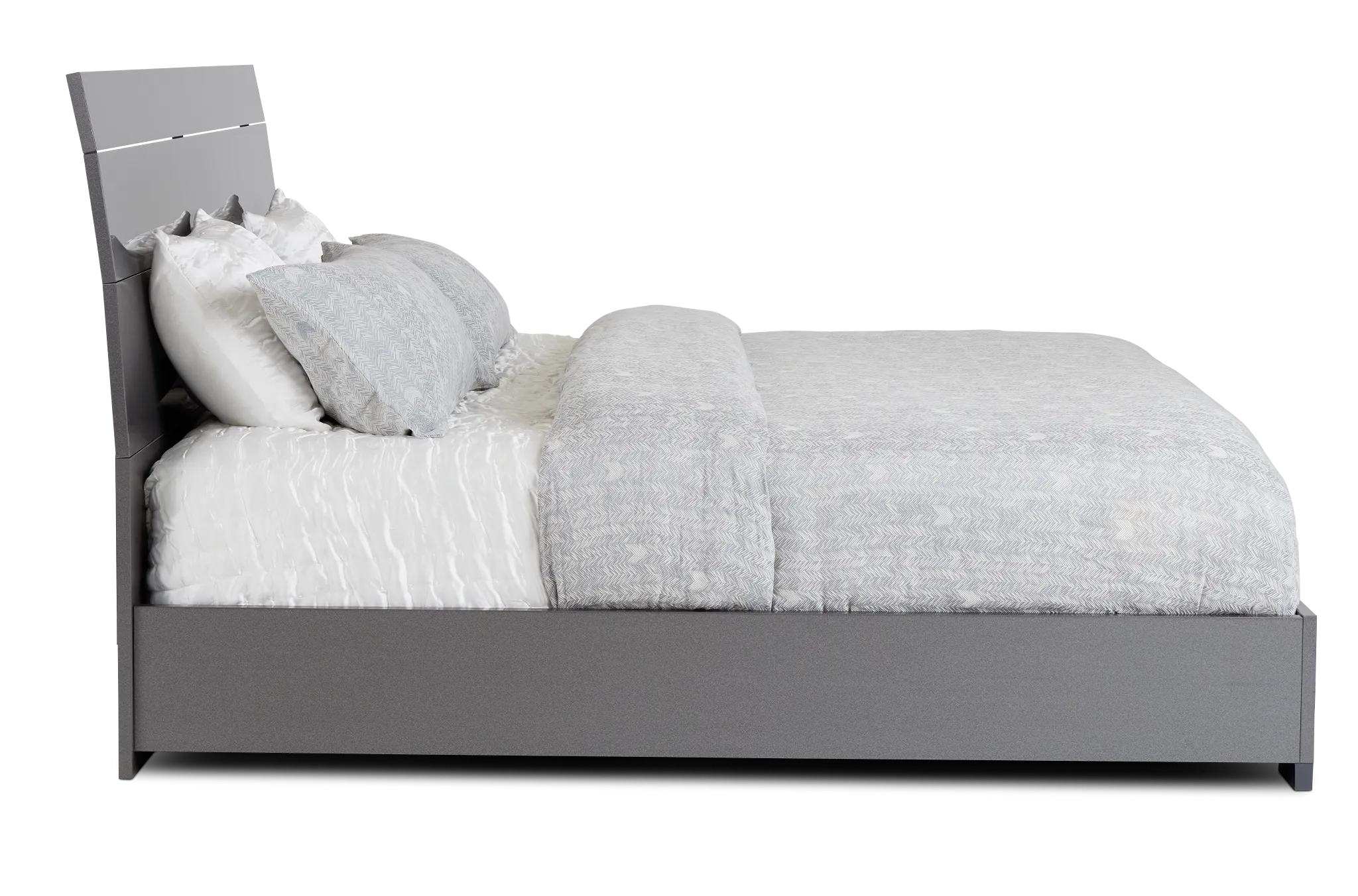 Oslo Gray Platform Bed