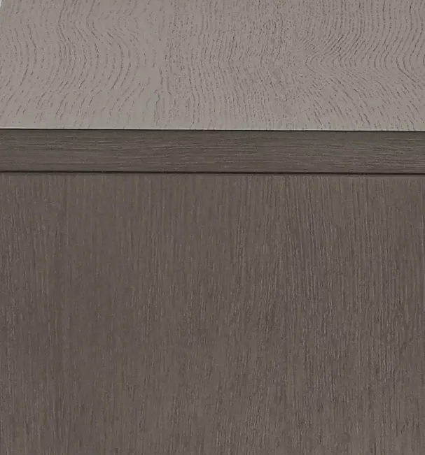 Highline Gray Open Cabinet