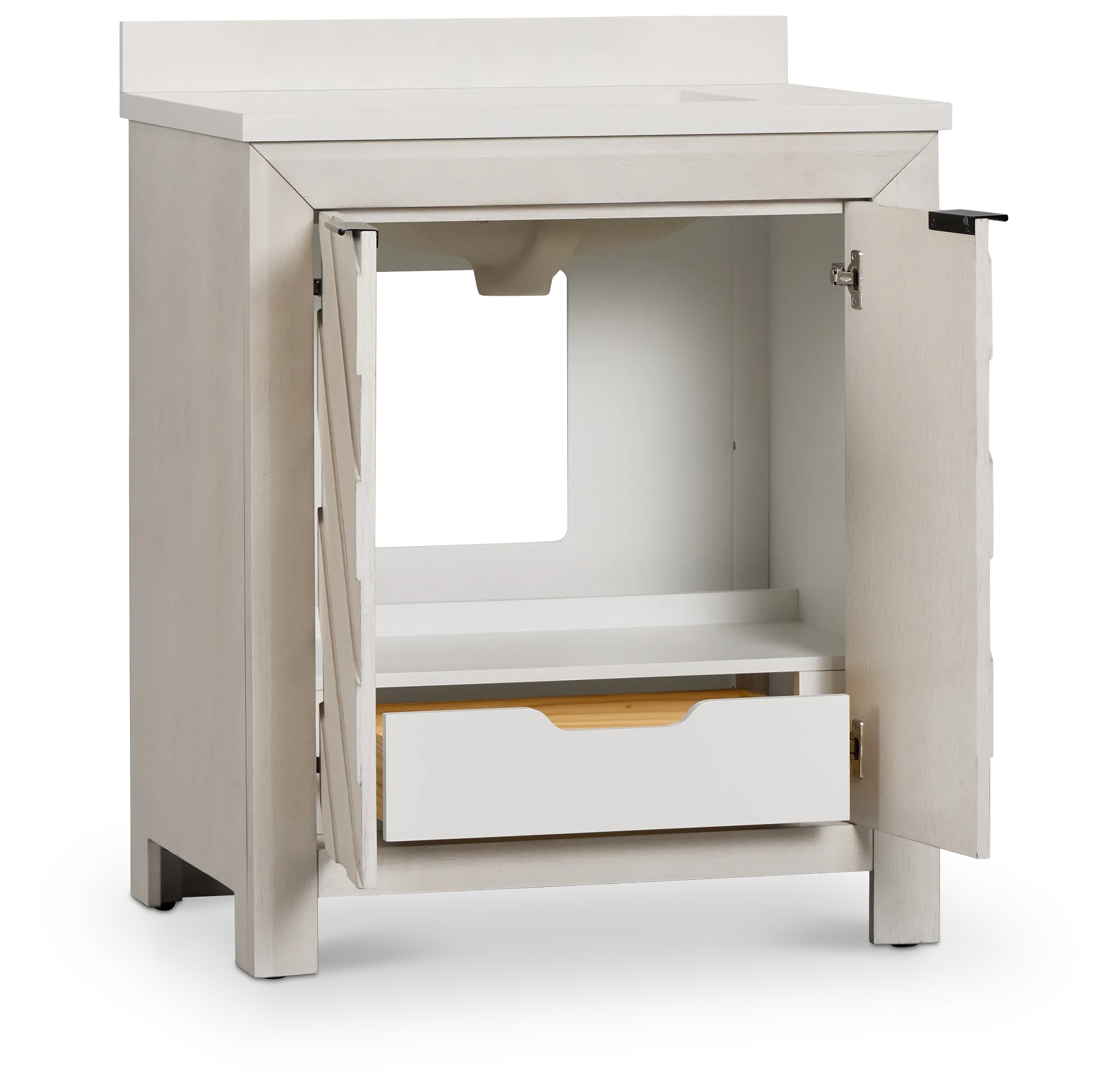 Delray White 30" Single Bathroom Vanity