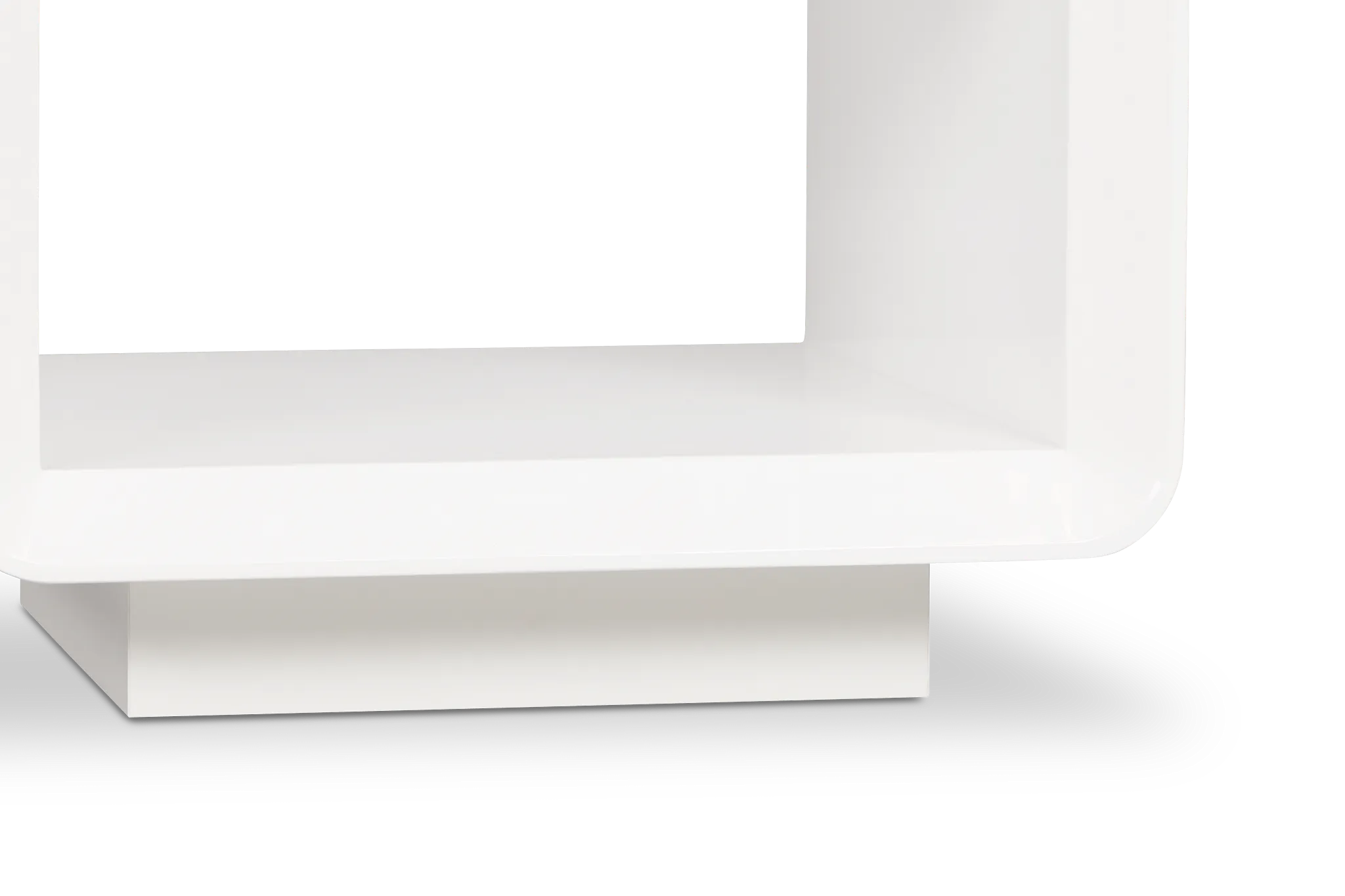 Zayden White Square End Table