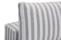 Destin Sea Lane Dark Gray Fabric Armless Chair