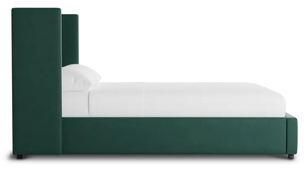 Captiva Joya Green 48" Upholstered Shelter Bed Captiva Joya Green 48" Upholstered Shelter Bed