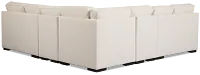 Sinclair Light Beige Fabric Large Two-arm Sectional