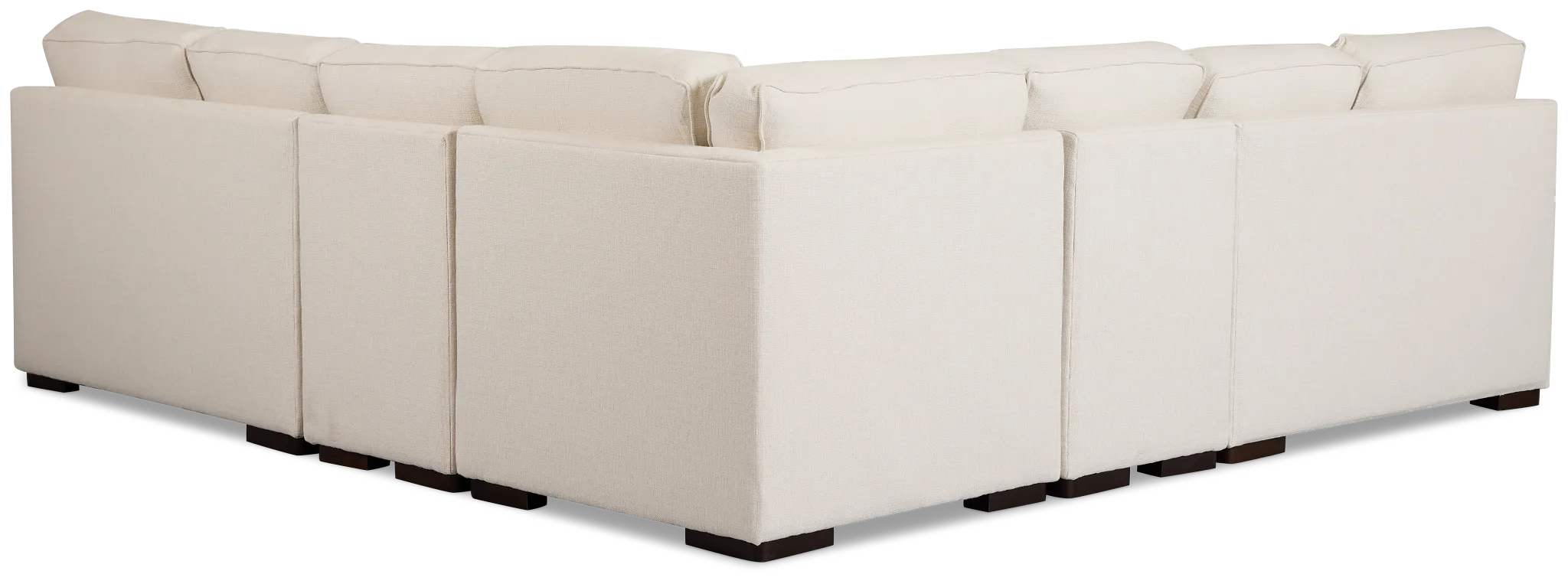 Sinclair Light Beige Fabric Large Two-arm Sectional