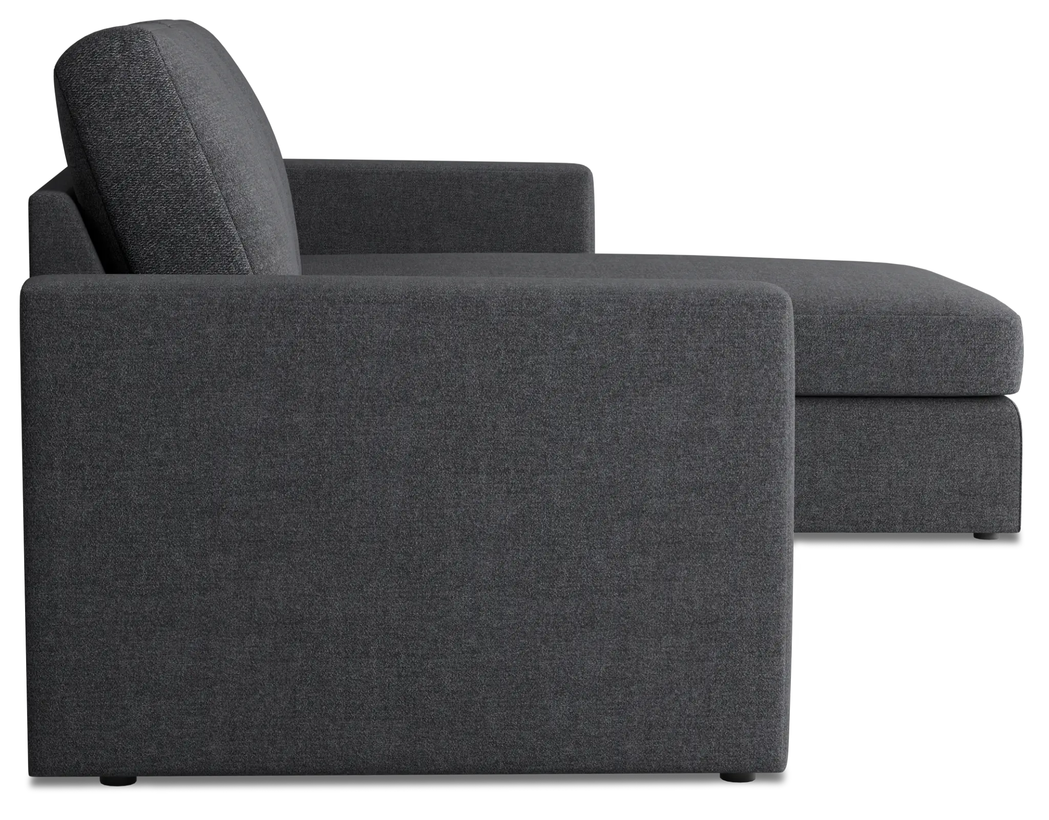 Citymod Dark Gray Fabric Small Right Chaise Sectional Citymod Dark Gray Fabric Small Right Chaise Sectional