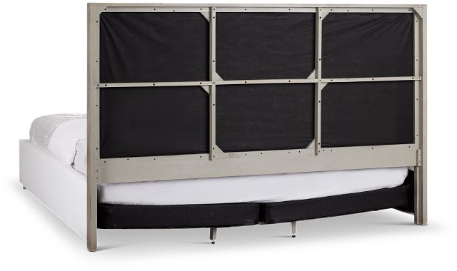 Soho White Uph Platform Bed