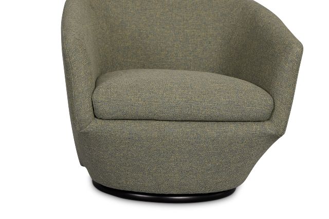 Baylor Green Fabric Swivel Chair