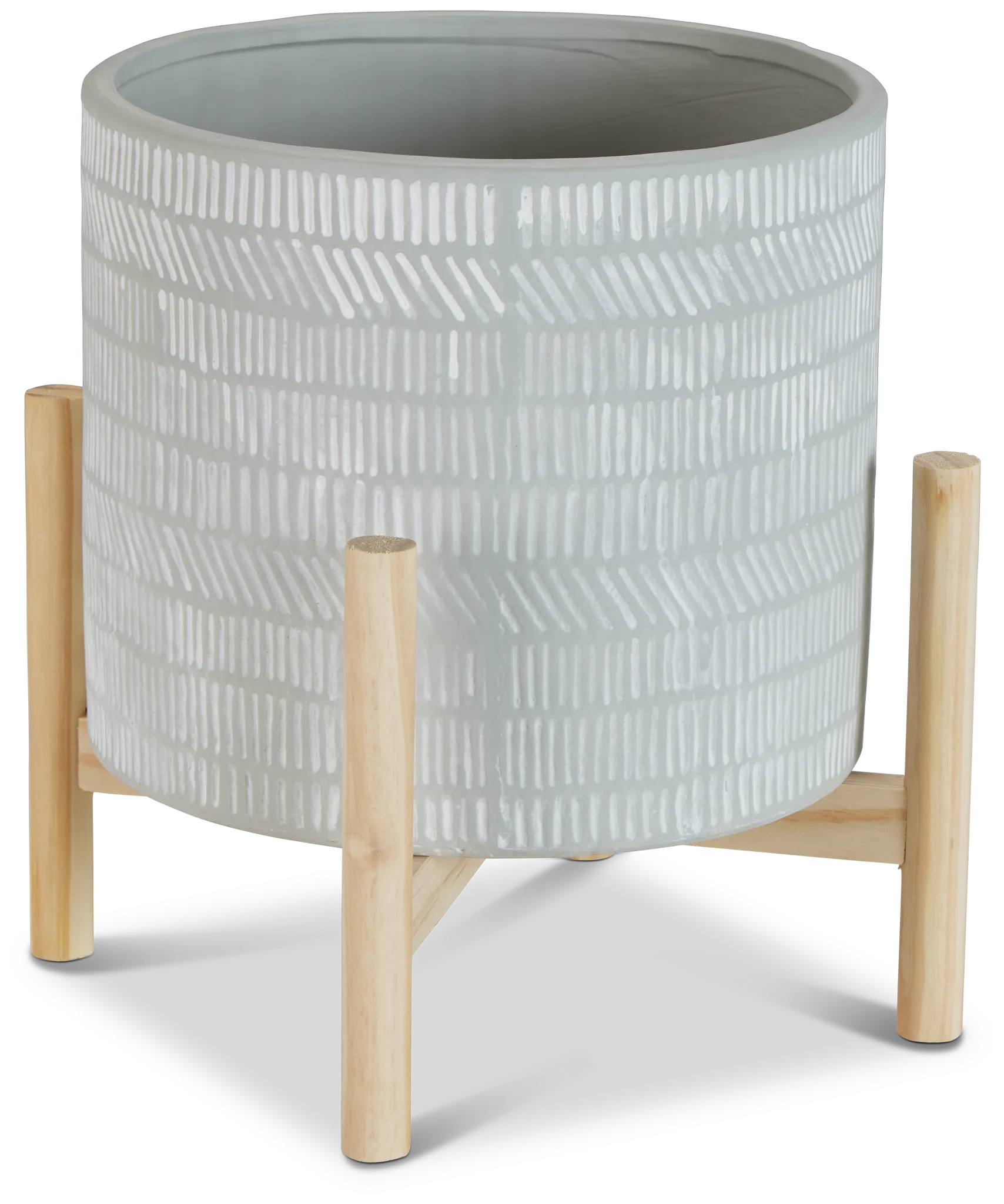 Raine Beige Medium Planter