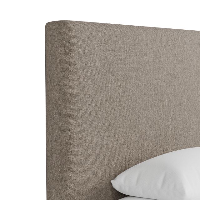 Grayton Elite Brown 54" Upholstered Platform Bed