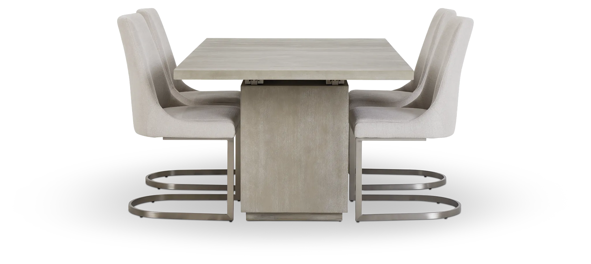 Madden Light Tone Rect Table & 4 Chairs