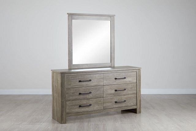 Blueridge Light Tone Dresser & Mirror