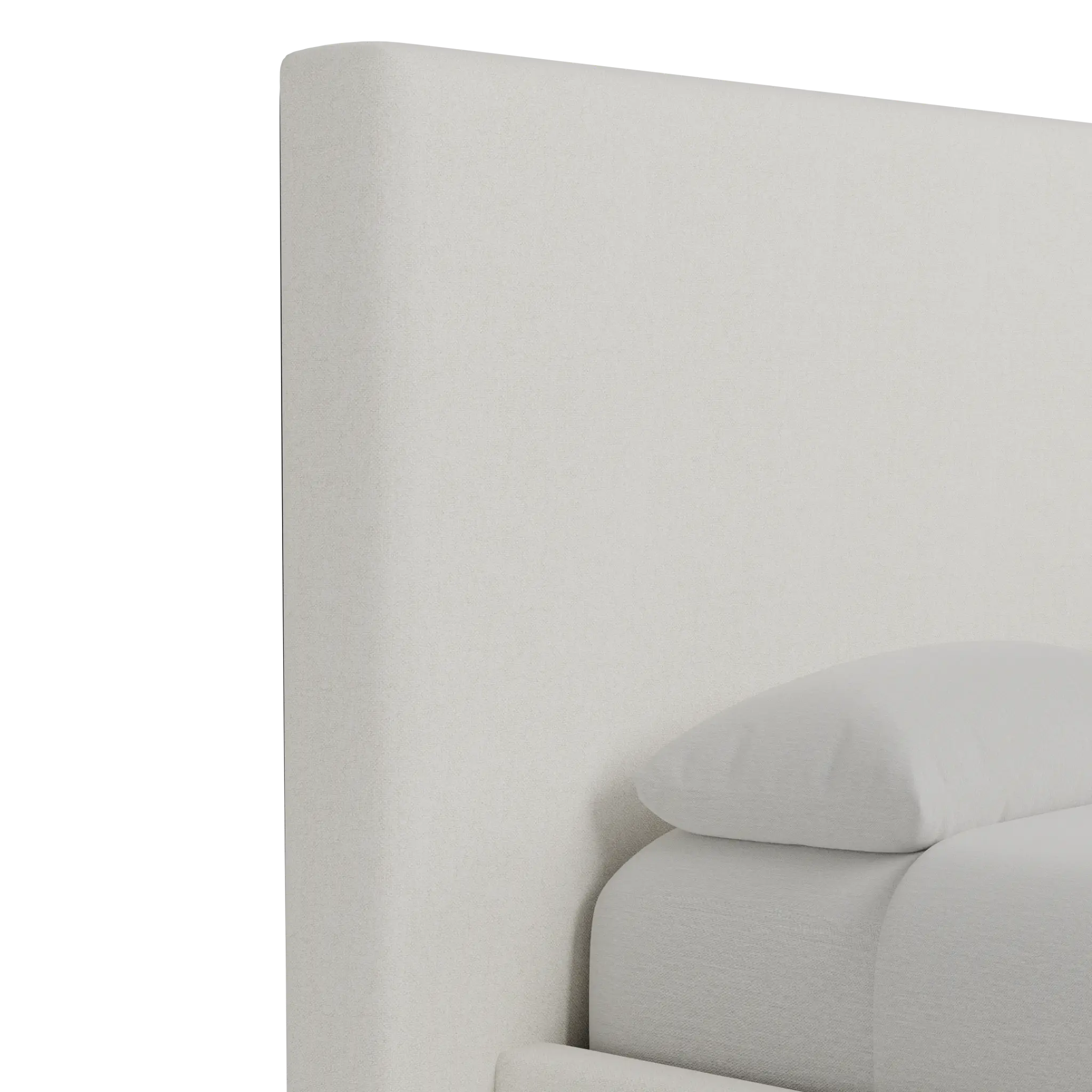 Grayton Elite Ivory 54" Upholstered Platform Bed Grayton Elite Ivory 54" Upholstered Platform Bed