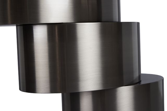 Ambrose Black Glass Console Table