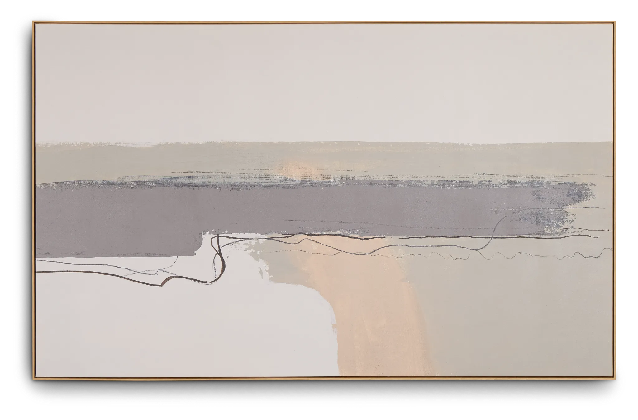 Salo Light Brown Framed Wall Art