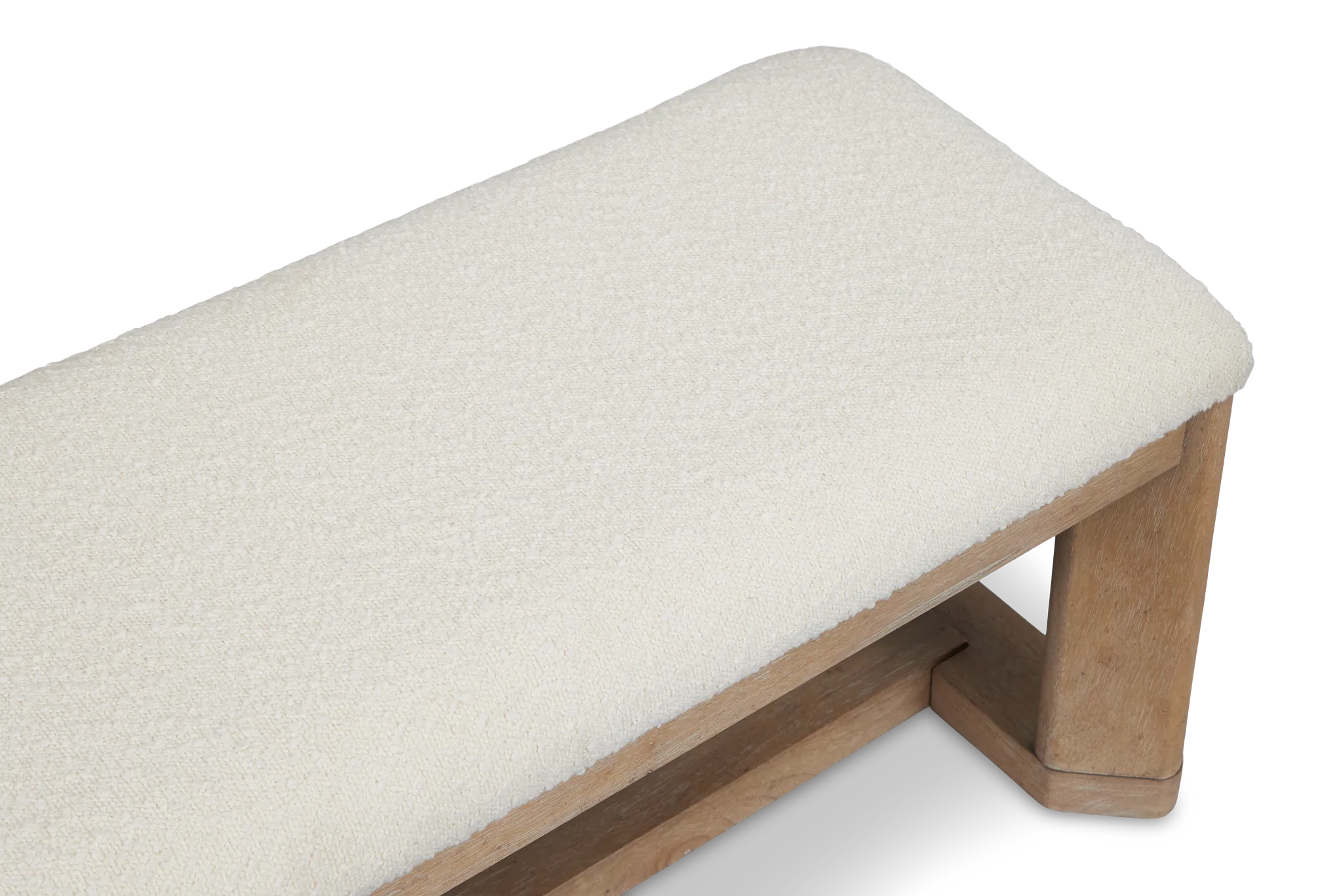 Alton Light Tone Upholstered Dining Bench