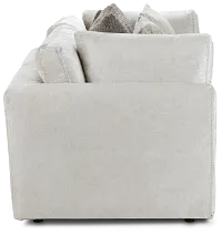 Oasis Light Beige Fabric 2 Piece Modular Sofa