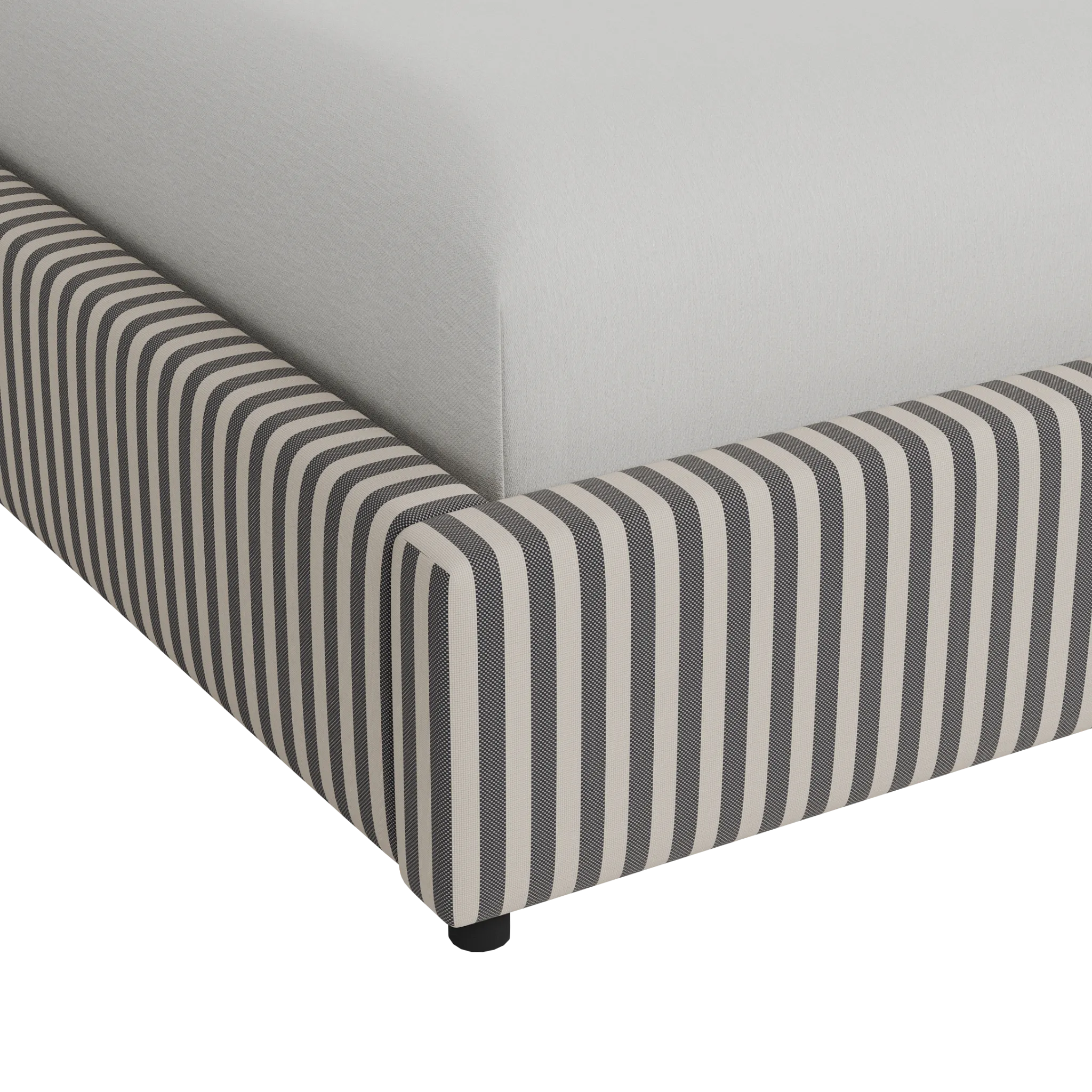 Grayton Sea Lane Dark Blue 54" Upholstered Platform Bed