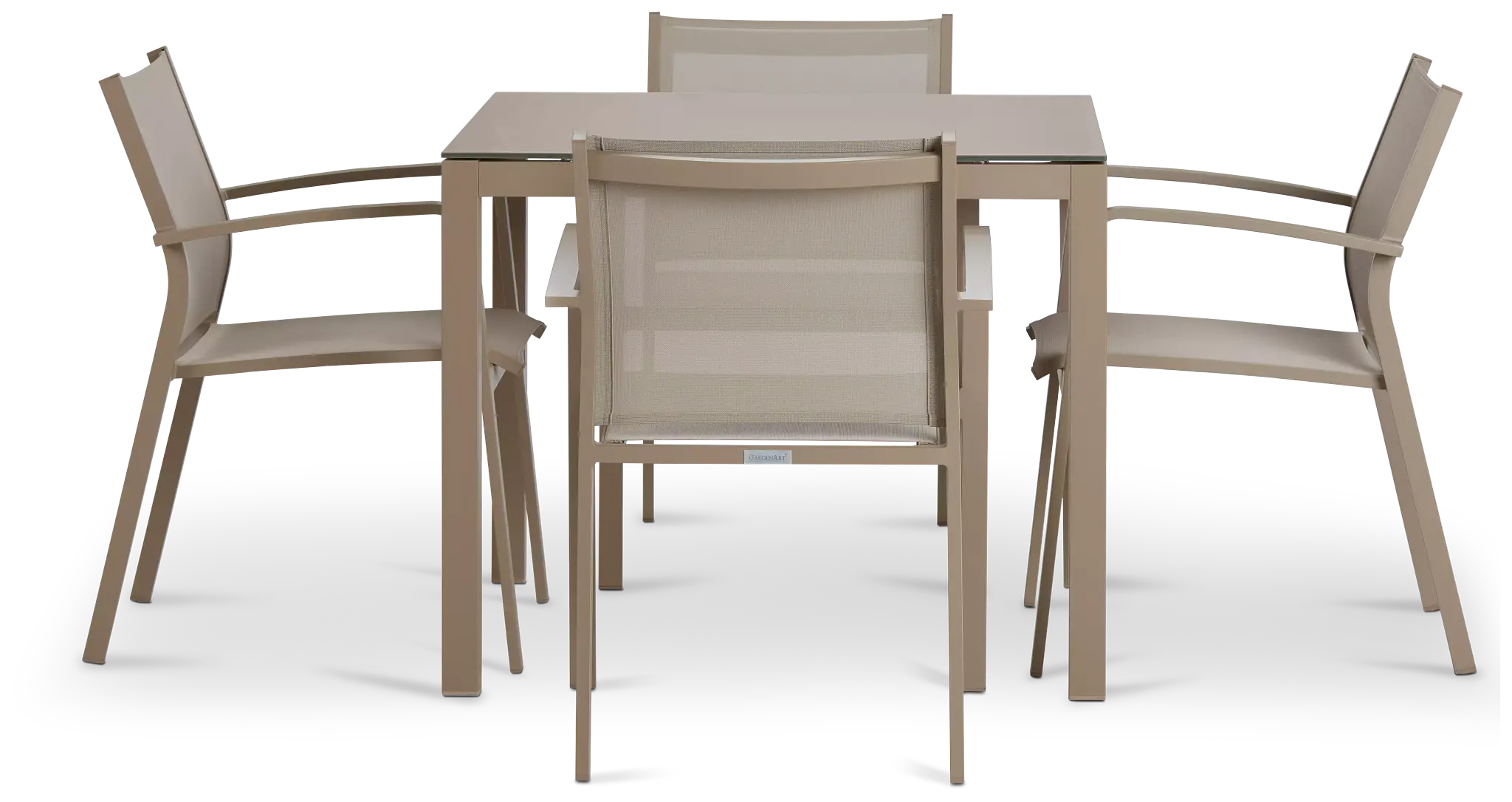 Lisbon Khaki 36" Square Table & 4 Chairs Lisbon Khaki 36" Square Table & 4 Chairs