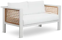 Sunrise White Loveseat