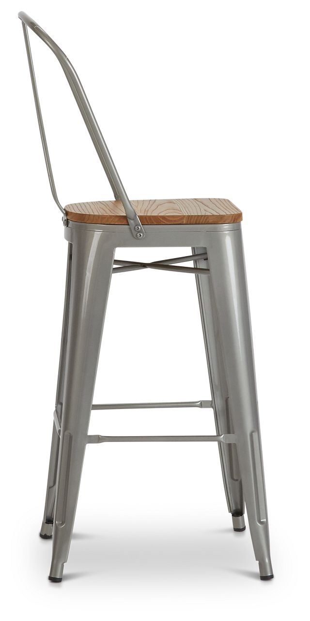 Huntley Light Tone 30" Wood Barstool