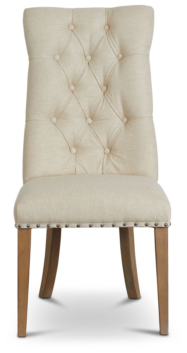 Haddie Light Tone Upholstered Side Chair (3)