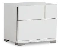 Santino White Nightstand
