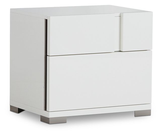 Santino White Nightstand