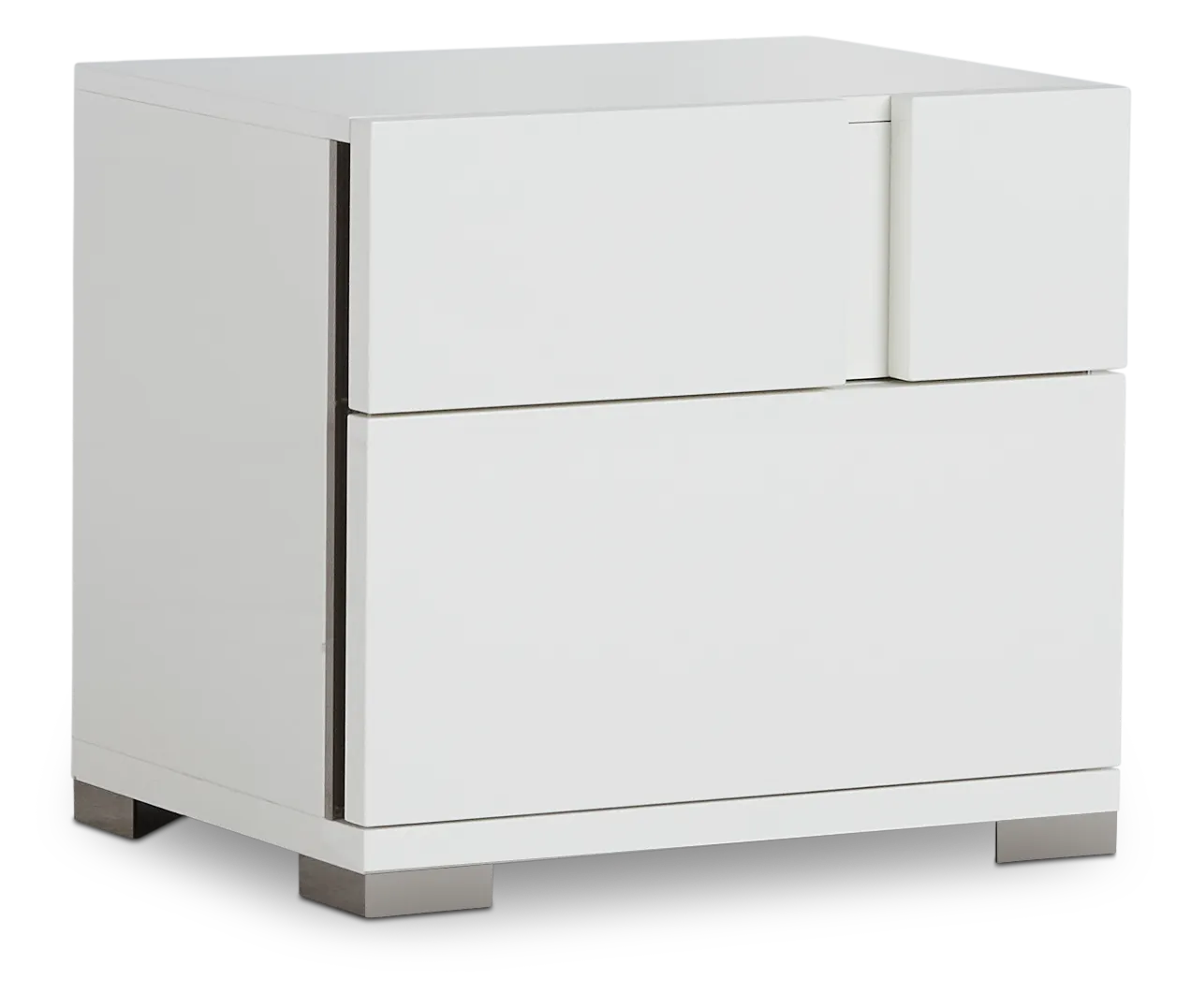 Santino White Nightstand