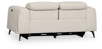 Reyna Light Beige Fabric Power Reclining Loveseat