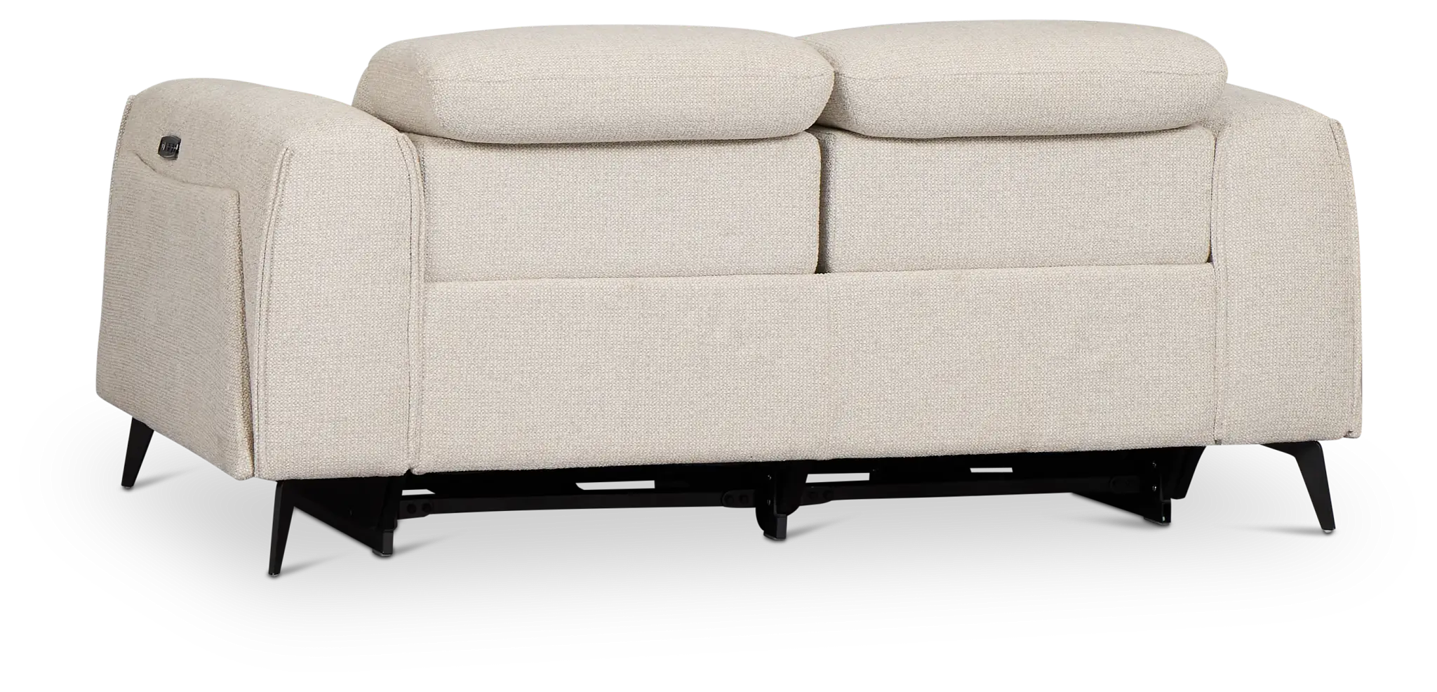 Reyna Light Beige Fabric Power Reclining Loveseat Reyna Light Beige Fabric Power Reclining Loveseat