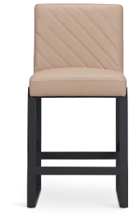 Harlem Taupe 24" Upholstered Barstool